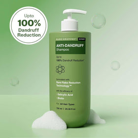 Bare Anatomy Expert bottle pour demonstrates easy dispensing for cleansing the scalp.
