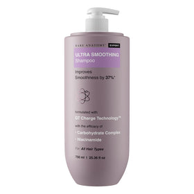 Bare Anatomy Ultra Smoothing Shampoo bottle shows sleek packaging and frizz control benefits