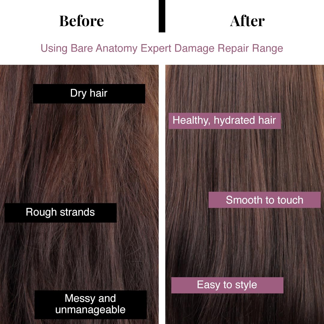 Bare Anatomy Ultra Smoothing Shampoo packaging closeup conveys premium vegan formula