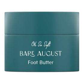 Bare August foot butter application demonstrates smoothing action for cracked heels.