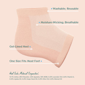 Bare August Washable and reusable spa socks ideal for home foot care.