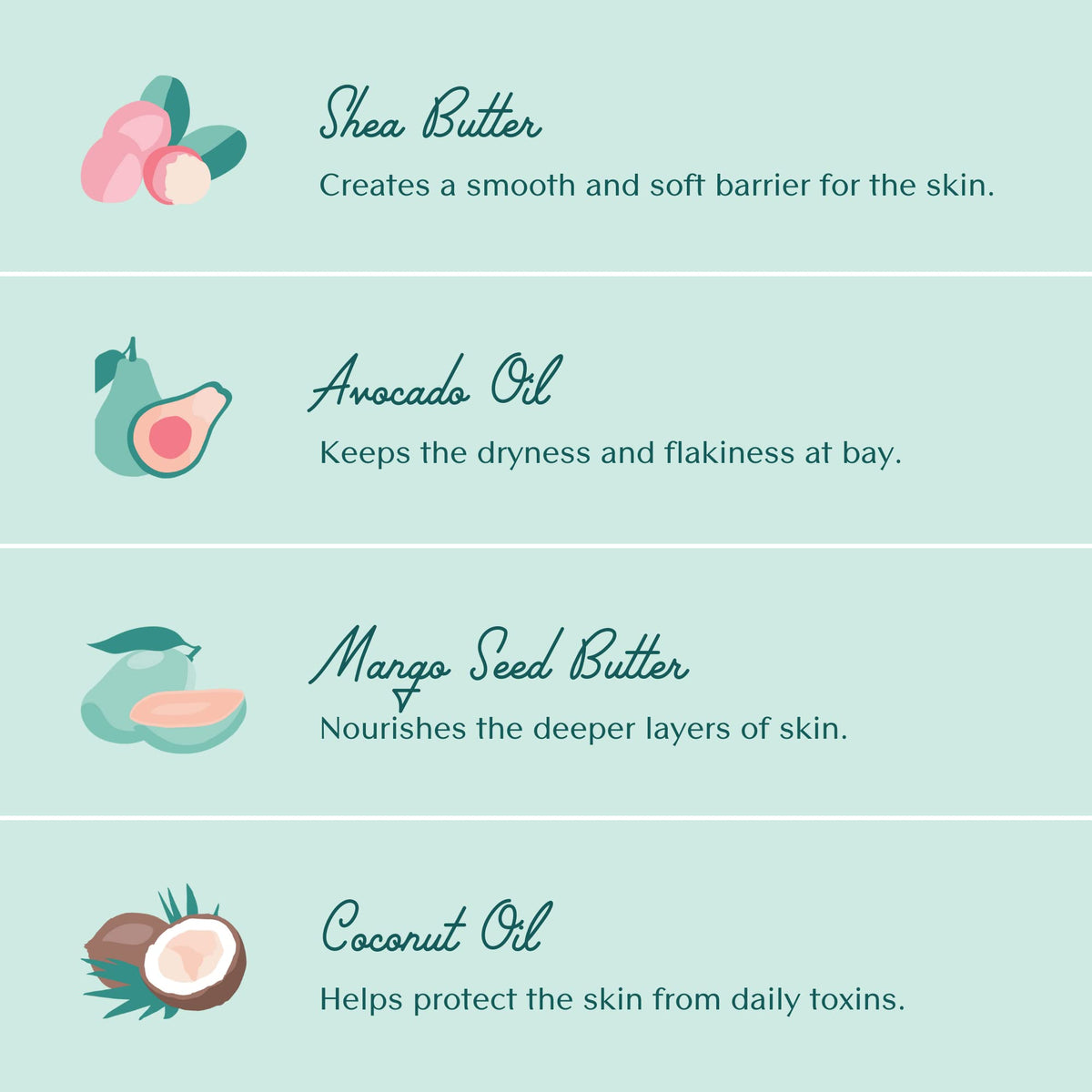 Bare August natural beeswax and candelilla wax nourish the skin.