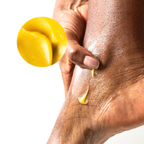 Bare August smooth heels after use.
