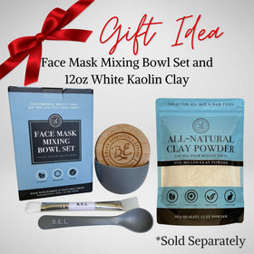 At-home spa use with Bare Essentials Living mask tools and bowl.