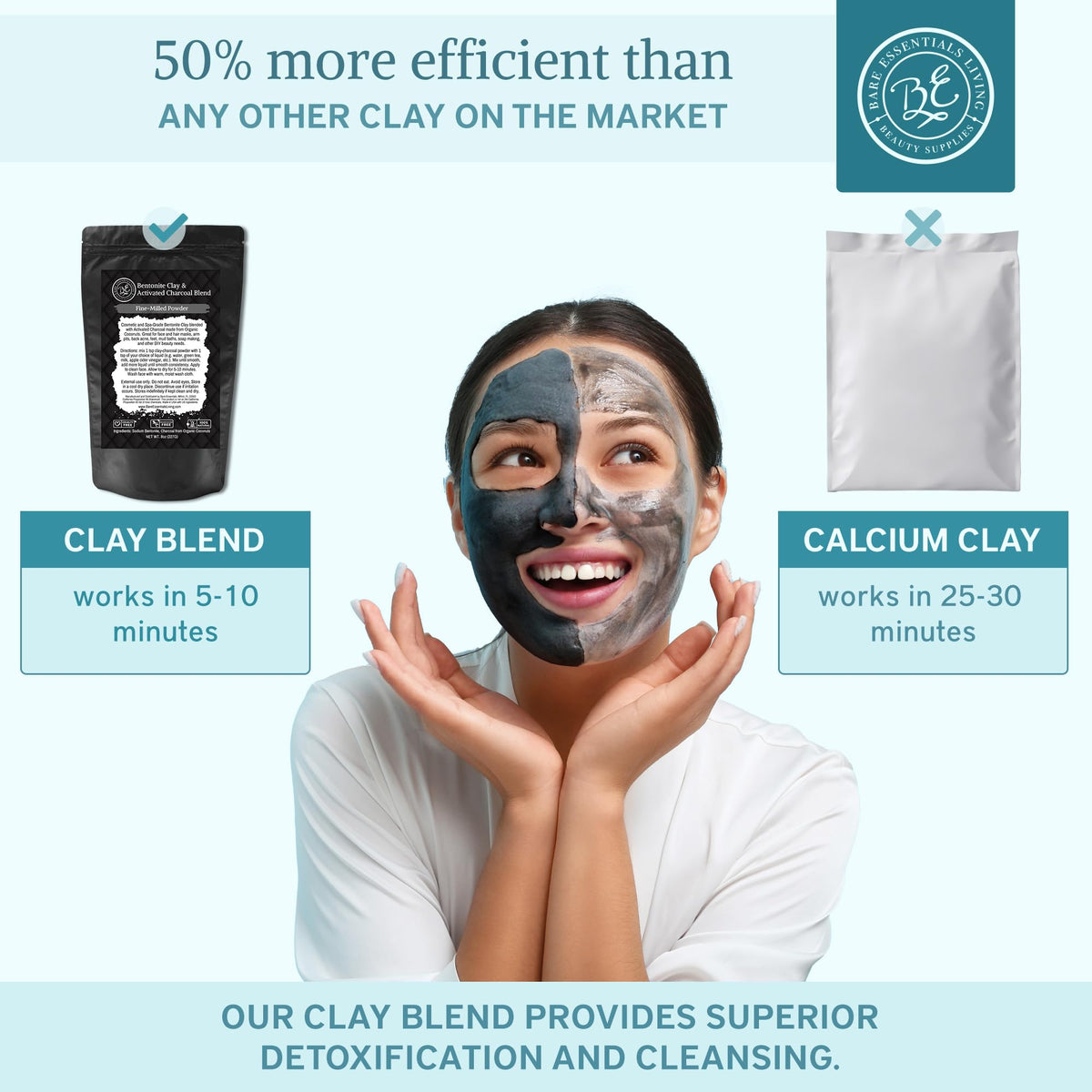Bare Essentials Living activated charcoal powder for toothpaste and tooth whitening routines