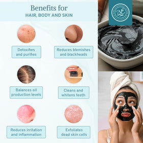 DIY face mask mixing with Bare Essentials Living charcoal-bentonite blend at home