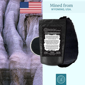 Home spa detox using Bare Essentials Living clay and charcoal blend during a bath