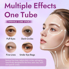 Barebutt Refirm Calcium Multi Balm Stick around eye area provides gentle moisture.