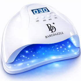 BAREDAZZLE 120W UV LED lamp front view enables salon-grade gel curing at home.