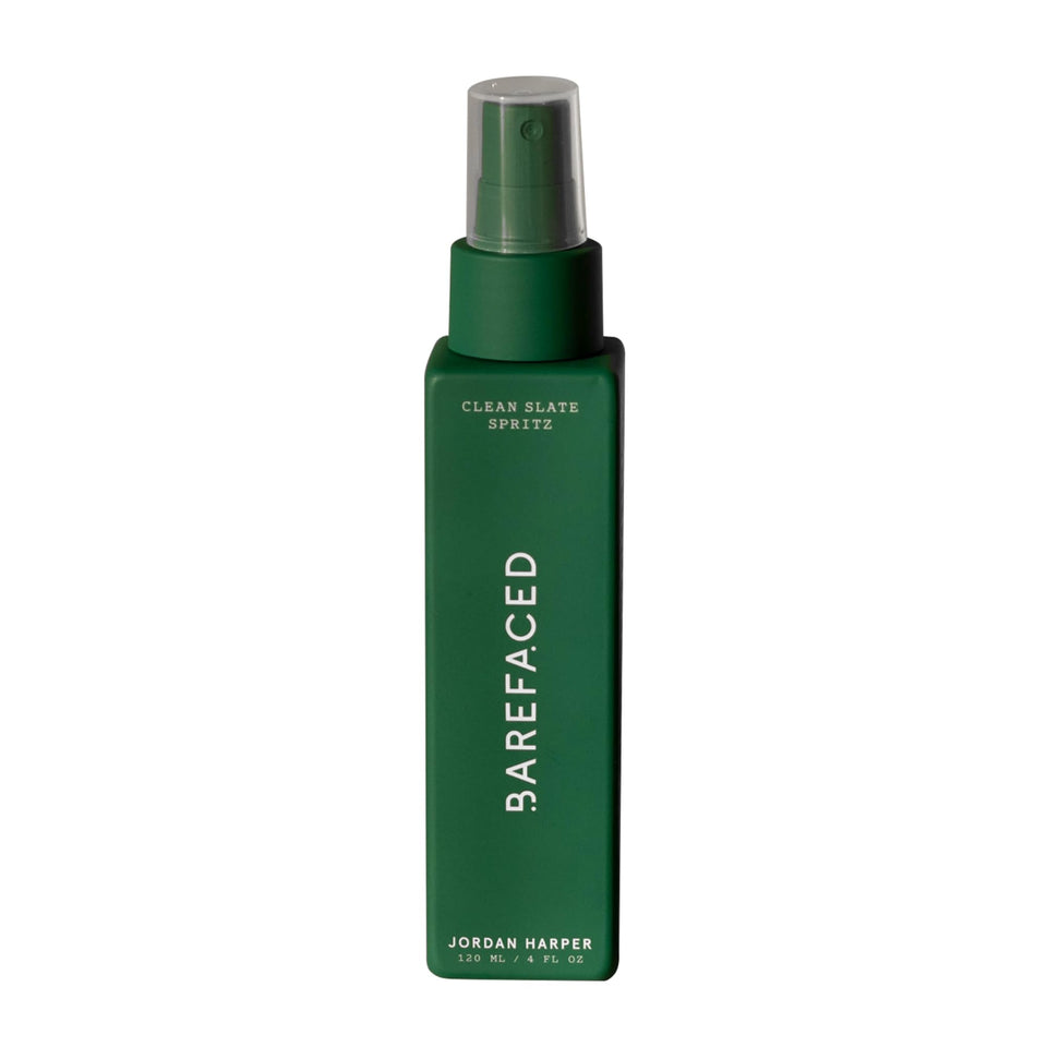 Barefaced Clean Slate Spritz bottle for on-the-go cleansing and hydration.