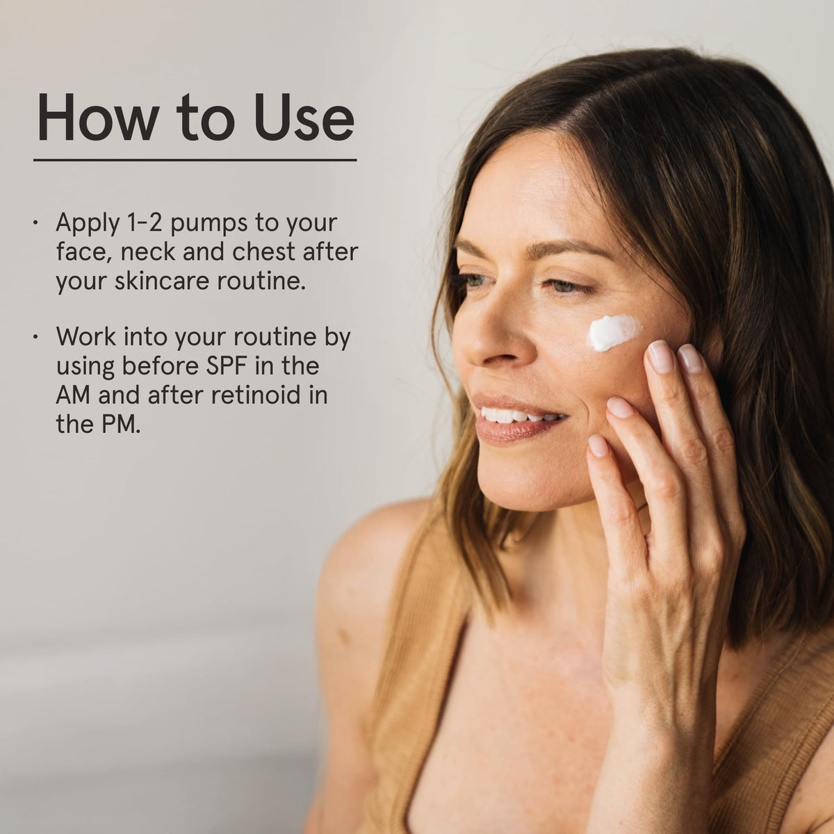 Barefaced Hydrating Lotion pump-action enables easy, mess-free daily application