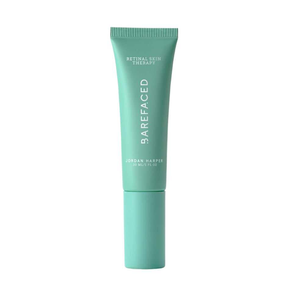 Barefaced Retinal Skin Therapy bottle front, a potent serum for firmer, smoother skin