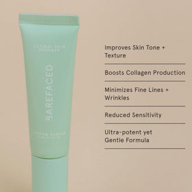Barefaced serum dropper in use, applying a small amount for texture improvement