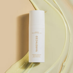 Barefaced Sheer Protection SPF 50+ packaging communicates trusted skincare expertise