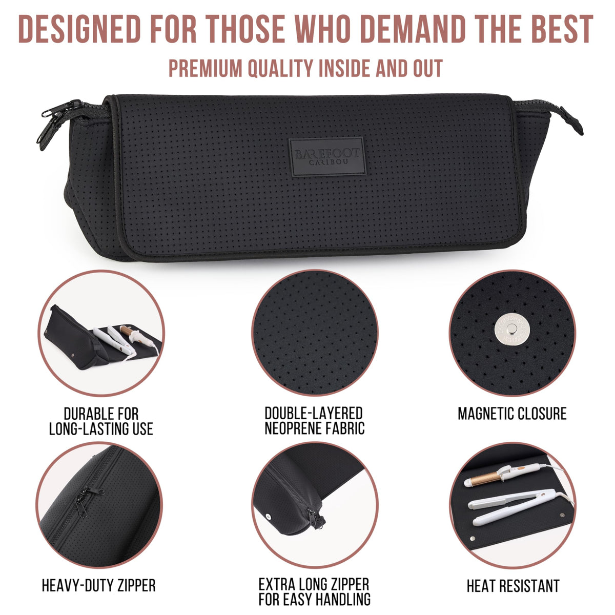 Barefoot Caribou compact design fits in luggage or carry-ons.