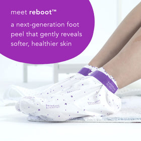 Barefoot Scientist Reboot gel applied inside booties for easy pampering.