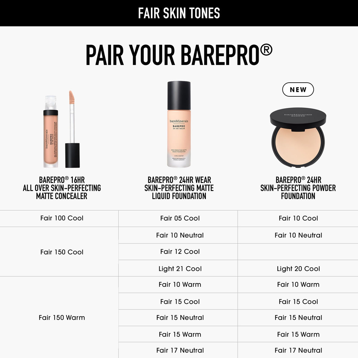 bareMinerals Barepro 24HR vegan cruelty-free label supports clean beauty.