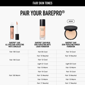 bareMinerals Barepro 24HR vegan cruelty-free label supports clean beauty.