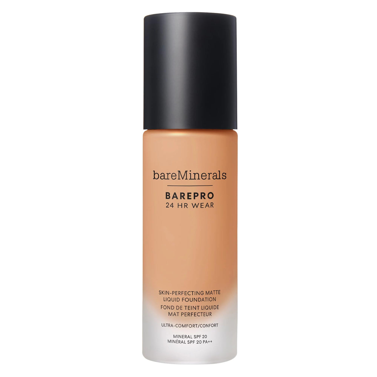 Bareminerals Barepro 24HR Wear bottle close-up for a long-lasting matte finish.