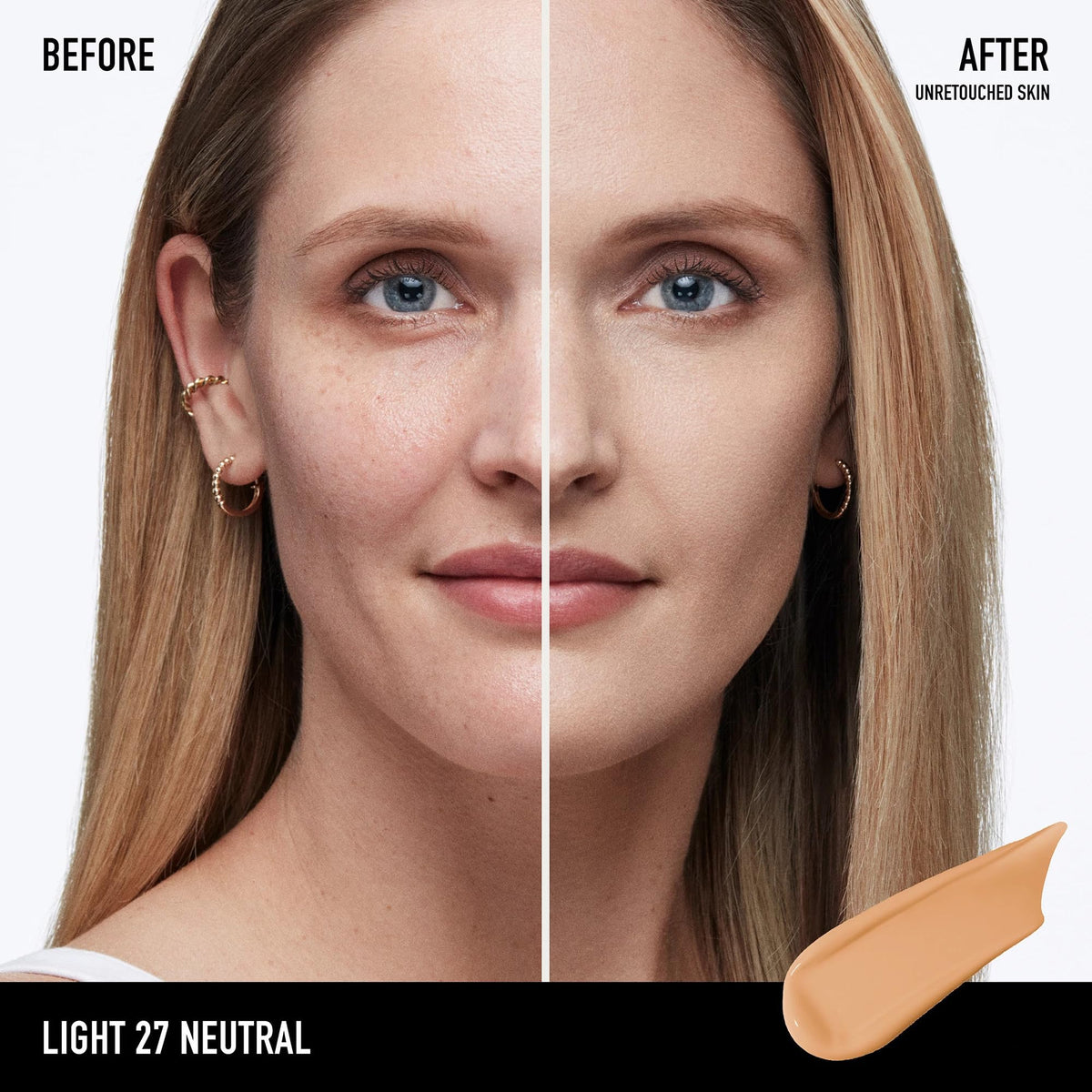 bareminerals Barepro SPF20 label highlights sun protection without heavy feel