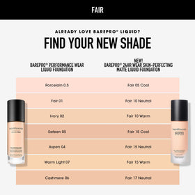 Bareminerals Barepro transfer-proof finish remains on skin through busy days.