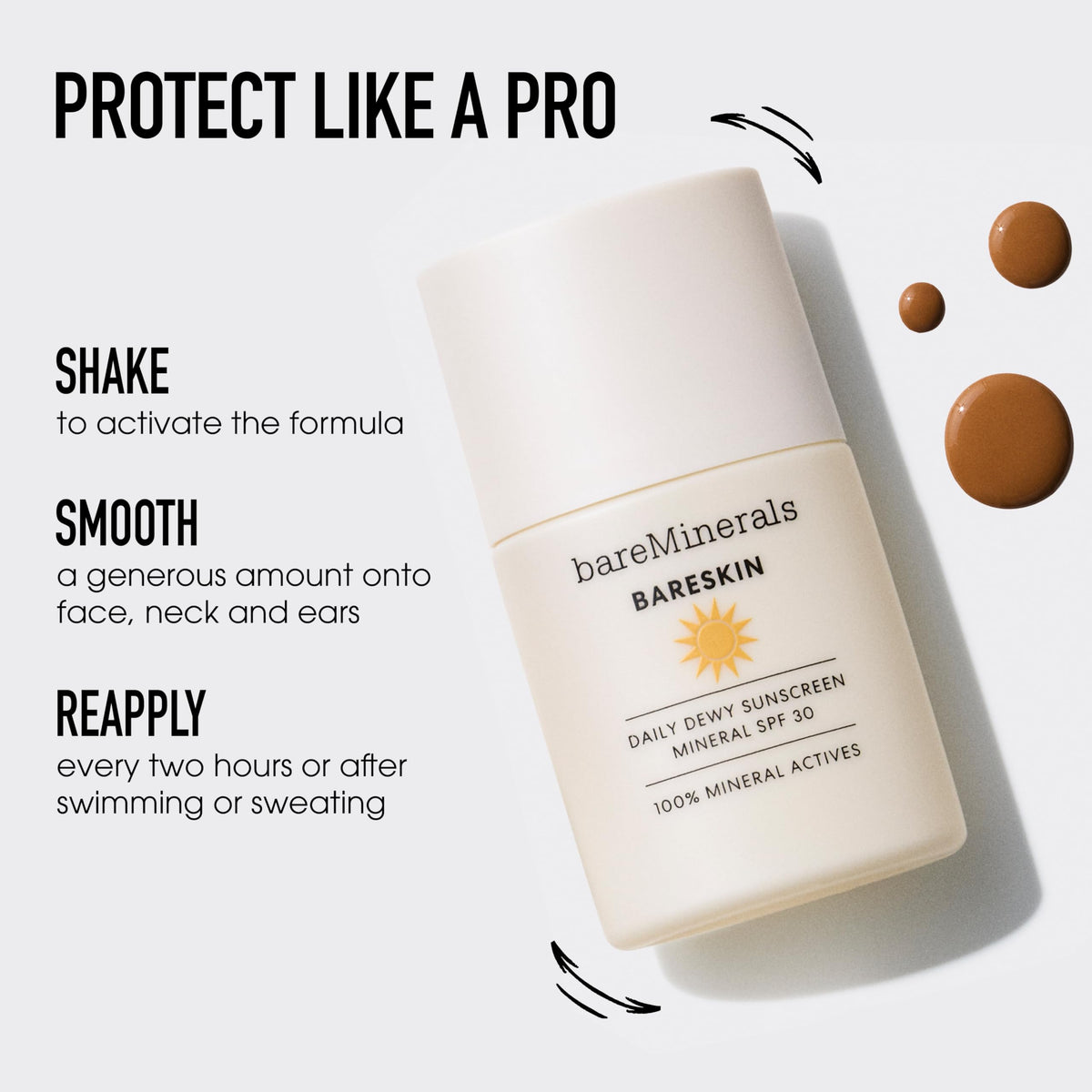 BareSkin sunscreen beside moisturizer illustrates a hydrating daily routine