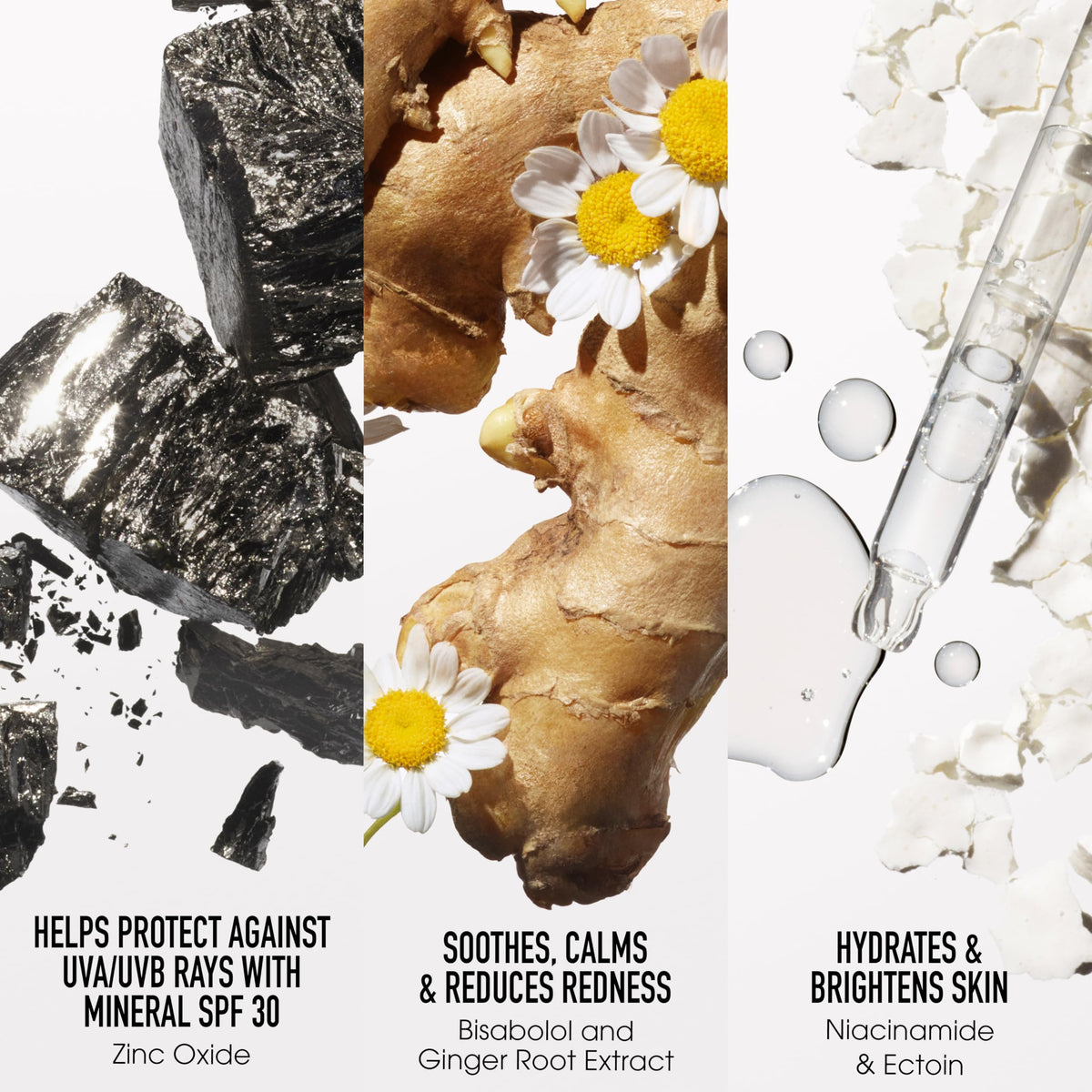 Label on BareSkin Daily Dewy Sunscreen highlights SPF 30 mineral protection