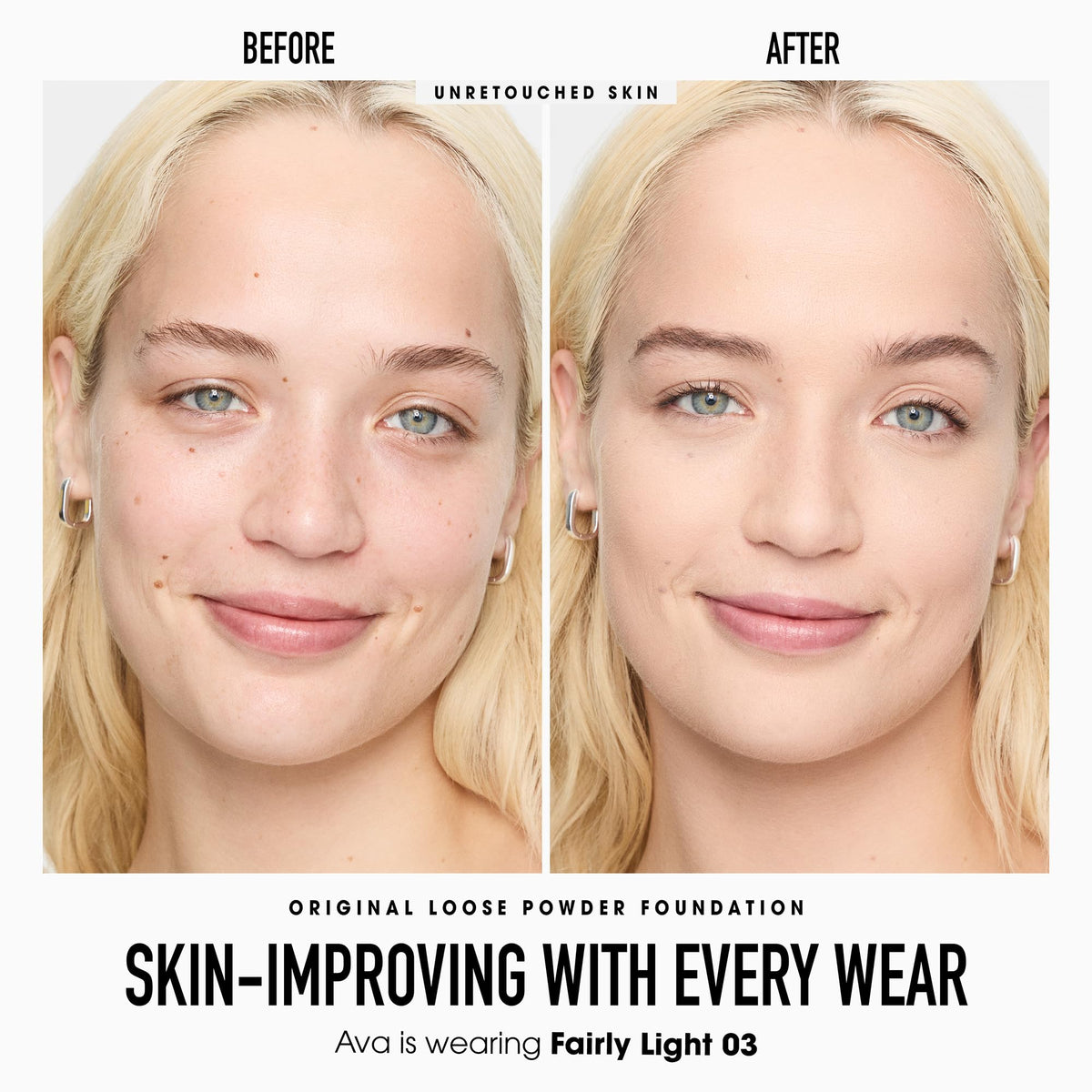 bareMinerals Beautiful Finish Brush travels easily for quick, even makeup application.