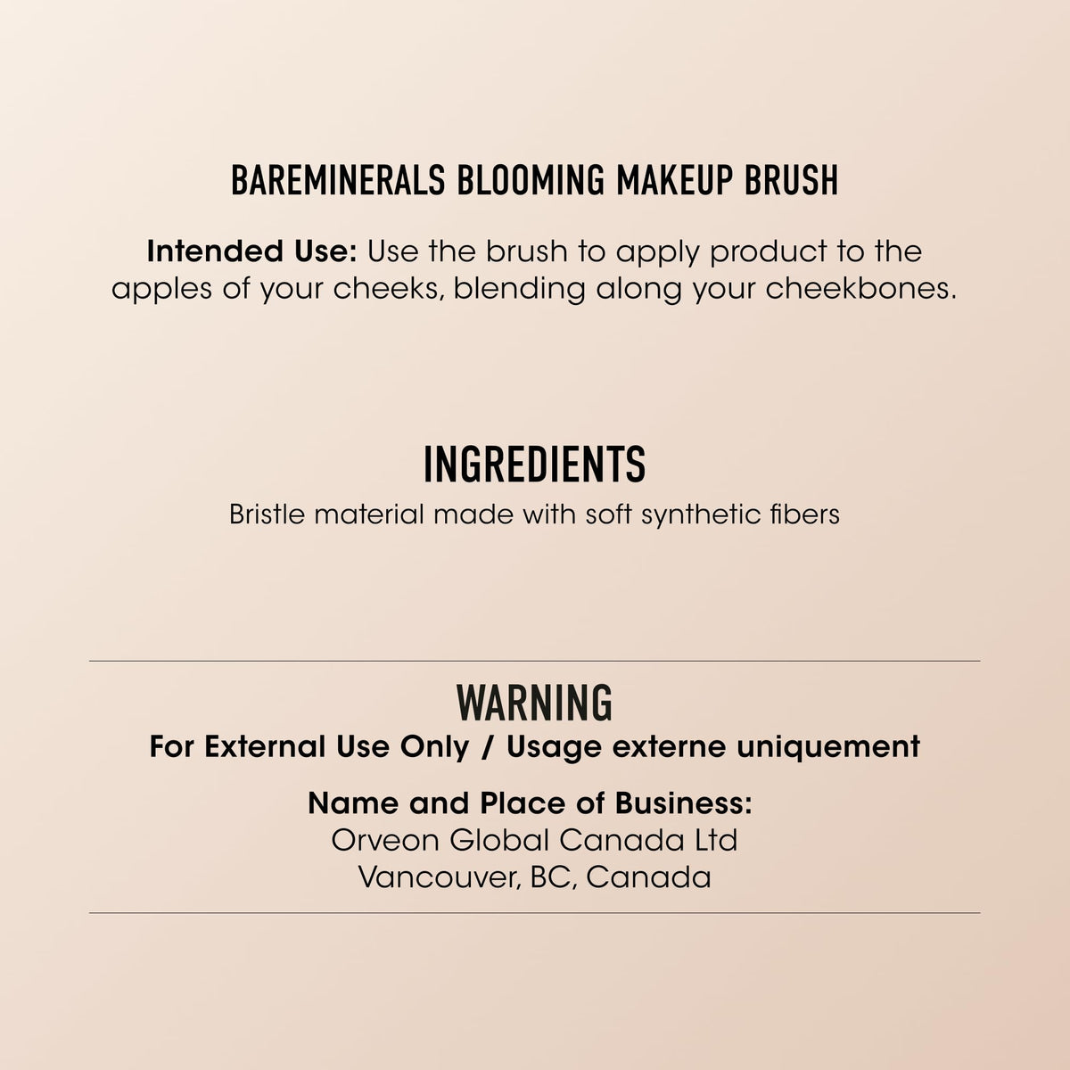bareMinerals Blooming Brush with dense, ultra-soft synthetic bristles for buildable coverage.