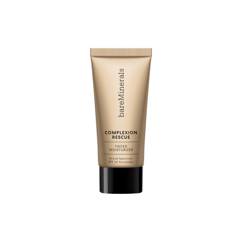 bareMinerals Complexion Rescue bottle with SPF 30 provides daily hydration and protection.