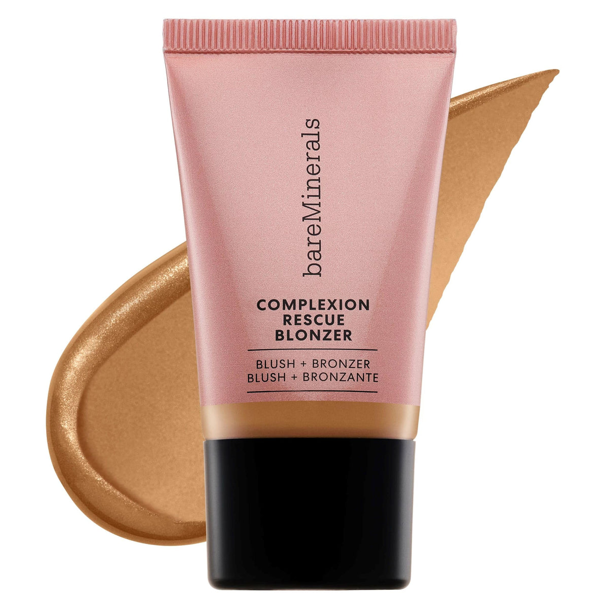 bareMinerals Complexion Rescue Liquid Blonzer Kiss of Spice bottle showing dual bronzer-blush glow.