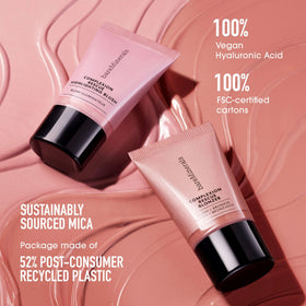 bareMinerals Complexion Rescue Liquid Blonzer vegan cruelty-free symbol with skincare benefits.