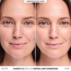 BareMinerals Complexion Rescue Stick AE Cashew 3.5 finish demonstrates luminous, natural glow.