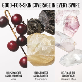 bareMinerals Complexion Rescue stays put through sweat and humidity for all-day wear.