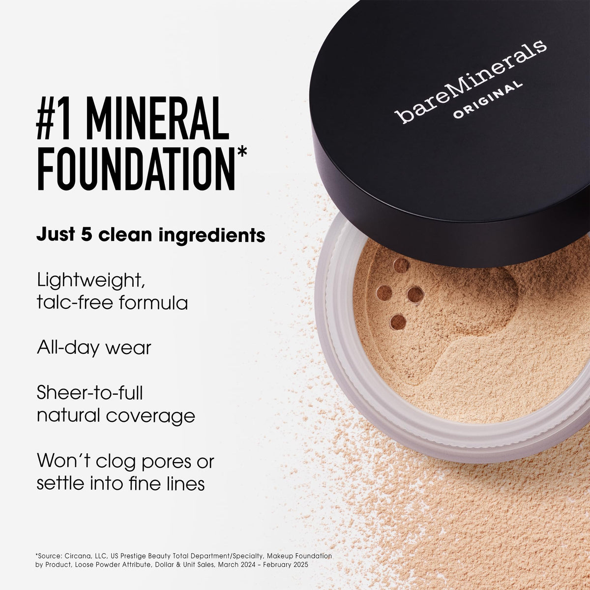 Foundation being brushed on for a seamless finish