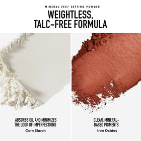 bareminerals Foundation texture close-up shows five-mineral formula.