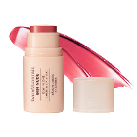 bareMinerals Gen Nude Dew in One Brick It On stick close-up showing creamy color payoff