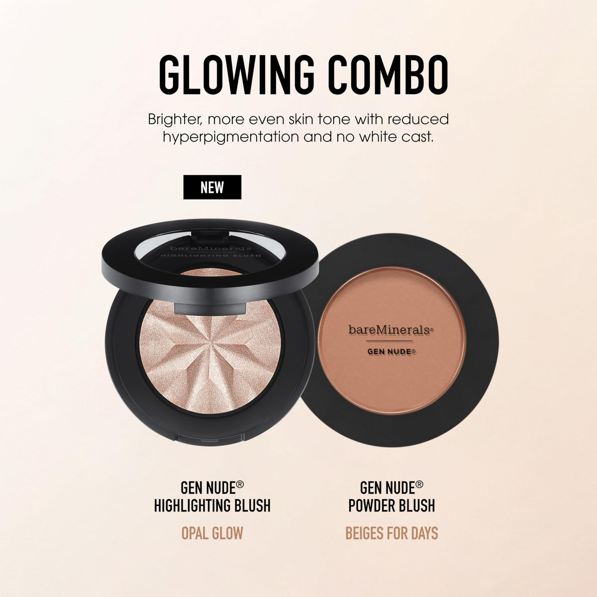 bareMinerals Gen Nude Powder Blush talc-free formula for everyday flush