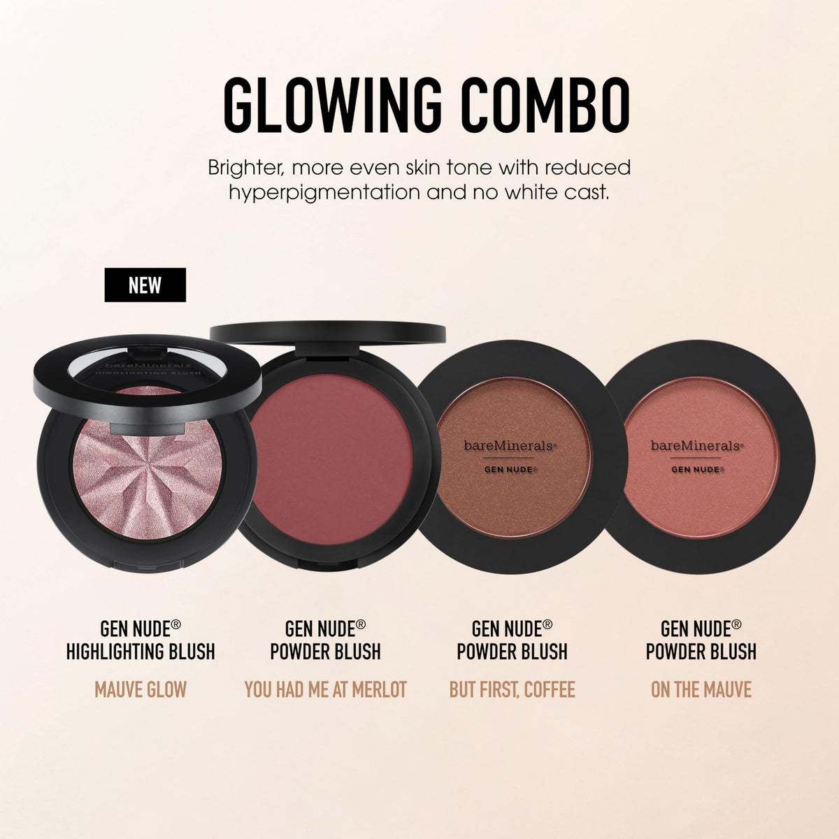 bareMinerals Gen Nude Merlot blush offers long-wear color with lightweight feel