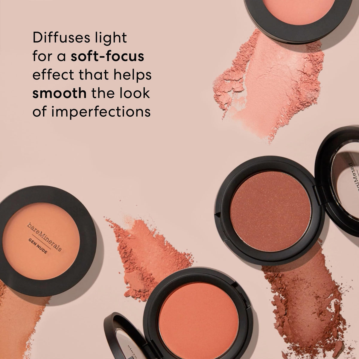 bareMinerals Gen Nude Merlot brush-applied blush delivers buildable color and luminosity