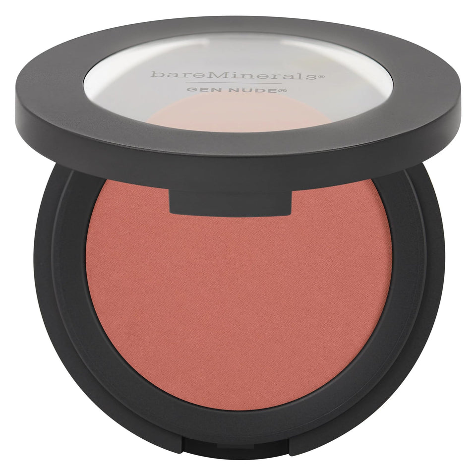 bareMinerals Gen Nude Powder Blush Strike a Rose compact with diffused, everyday flush