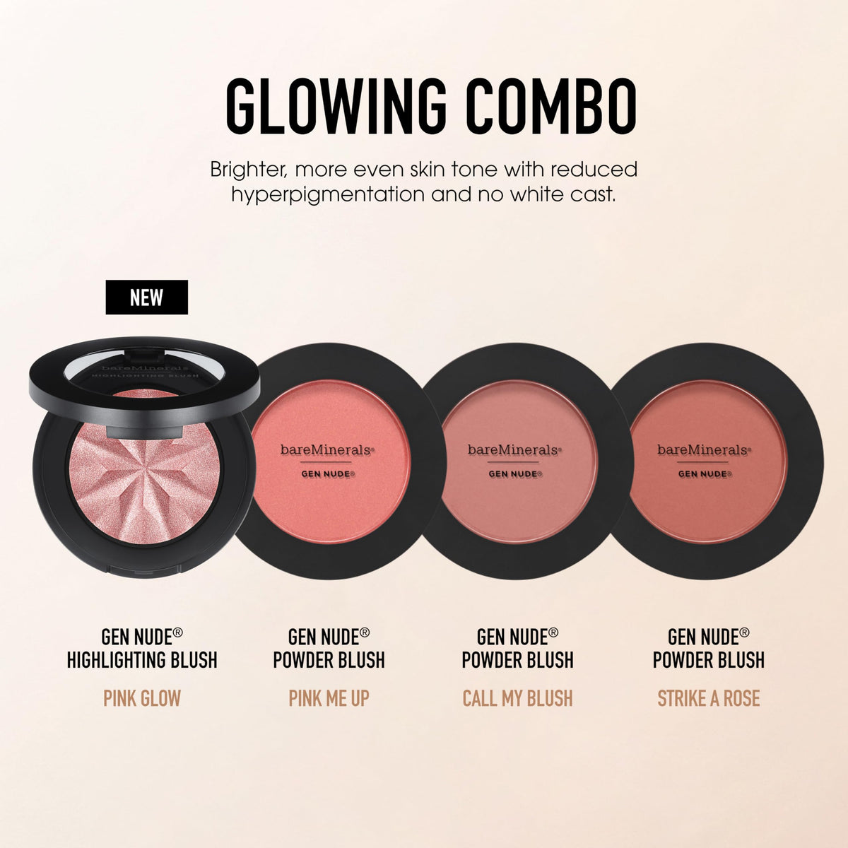 bareMinerals Gen Nude Powder Blush talc-free formula for comfortable wear