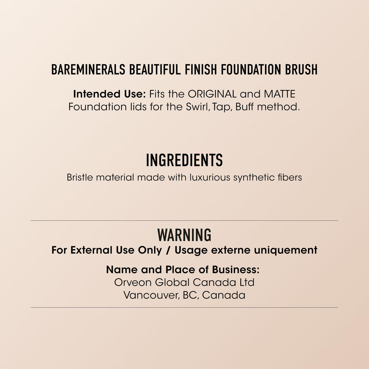 bareMinerals Luxe Performance brush in use for a flawless foundation finish