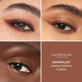 BareMinerals Mineralist Lasting Eyeliner copper glide close-up demonstrates creamy formula ideal for blending