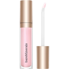 bareMinerals Mineralist Lip Gloss-Balm Clarity close-up showing sheer color and glossy shine.