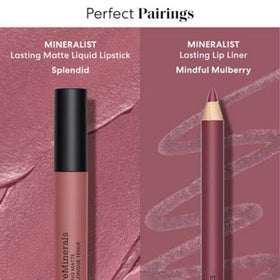Sustainable packaging using reclaimed wood for bareMinerals lip liner