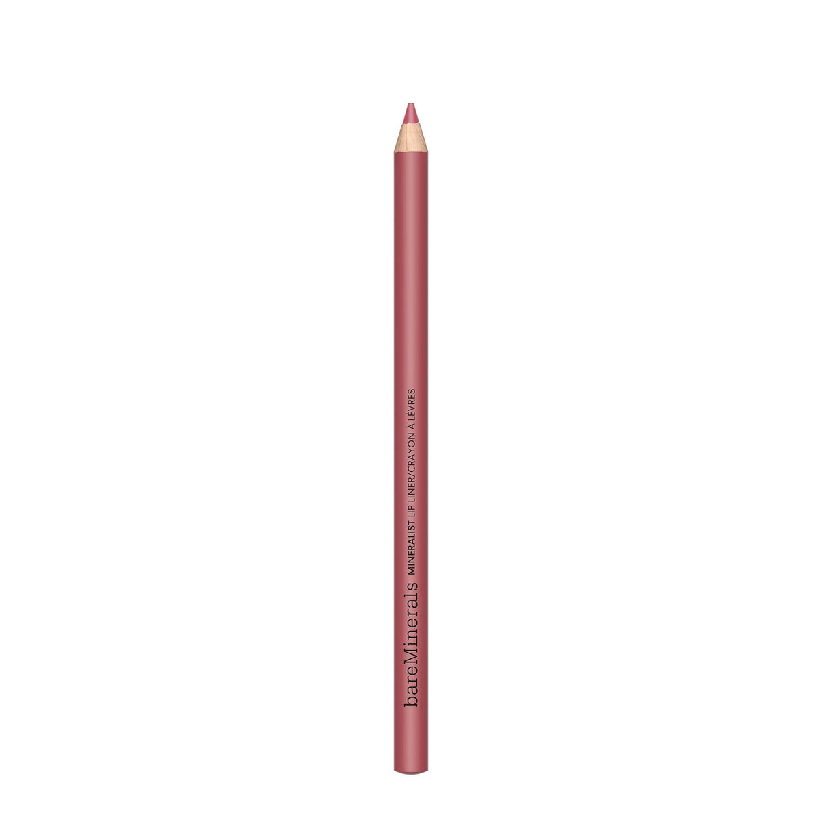 bareMinerals Mineralist Lip Liner swatch shows rich color in one stroke for precise definition