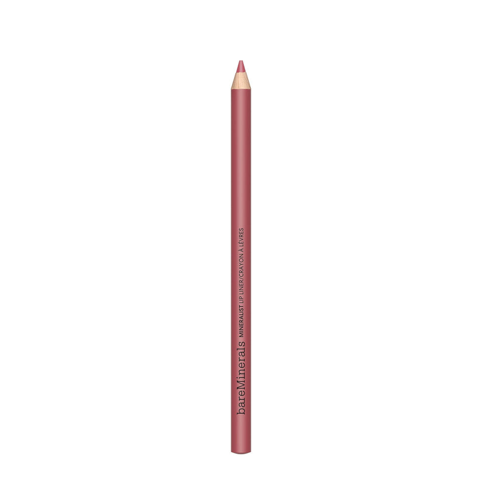 bareMinerals Mineralist Lip Liner swatch shows rich color in one stroke for precise definition