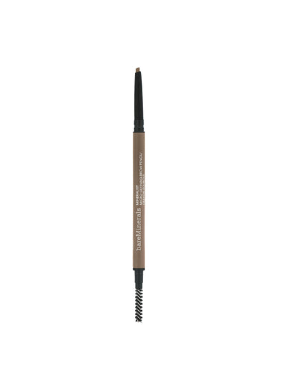 bareMinerals Mineralist micro-fill brow pencil creates hairlike strokes for natural fullness.
