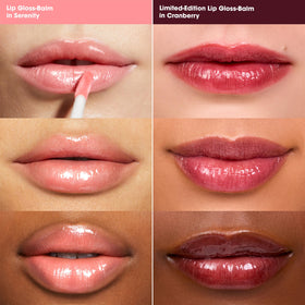 BareMinerals Mineralist Serenity Cranberry lip gloss-balm provides non-sticky comfort for hydrated lips